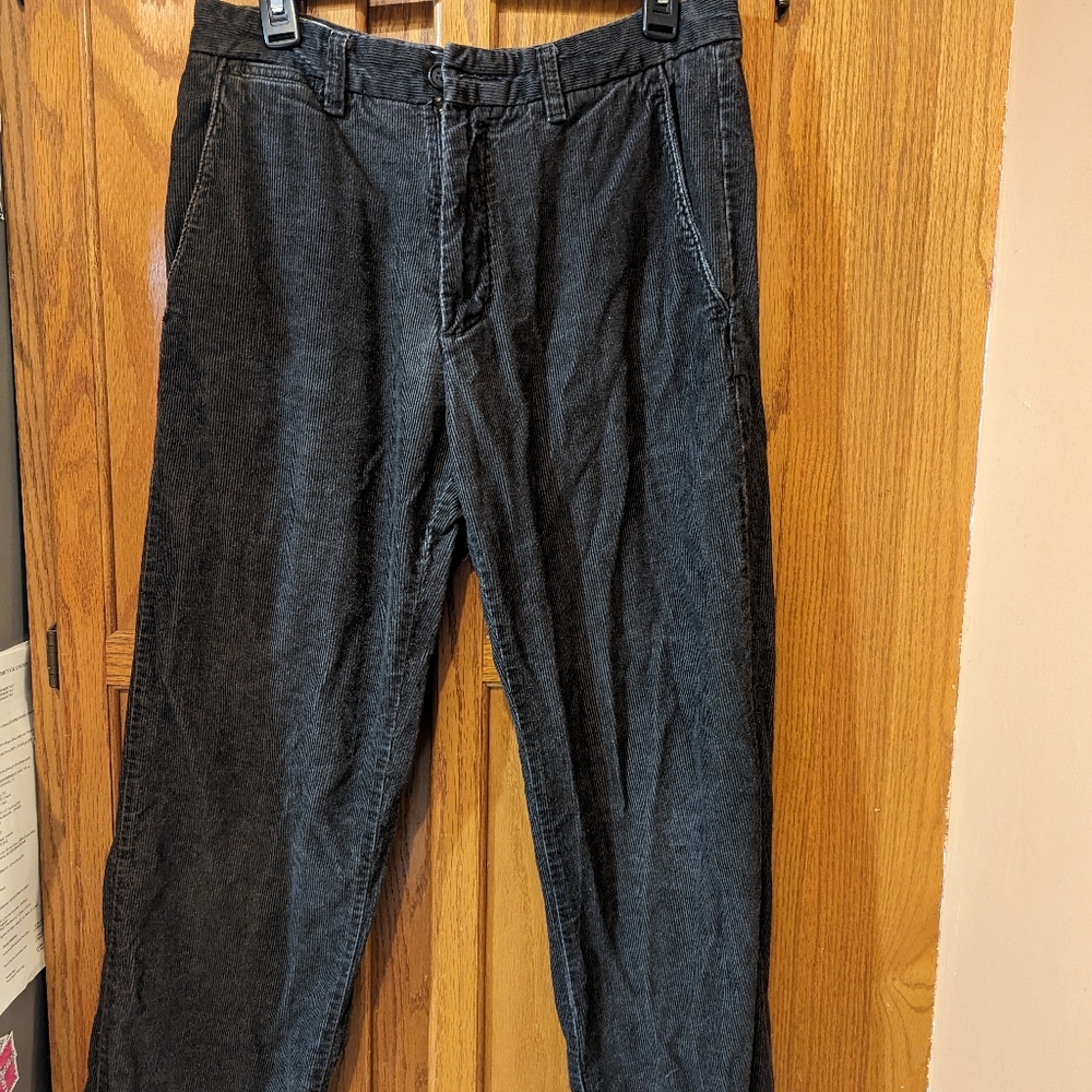 Men's dark chocolate brown colored corduroy pants by Dockers 32x30